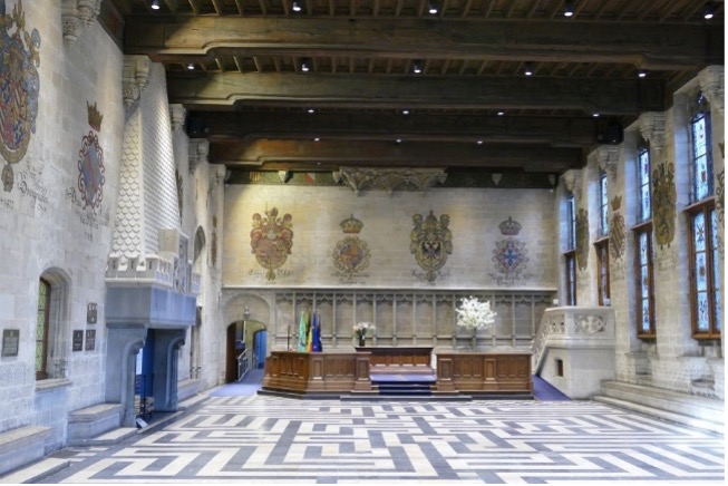 Pacificatiezaal van het stadhuis van Gent, ca. 2010-2020, ©Jos De Wael.