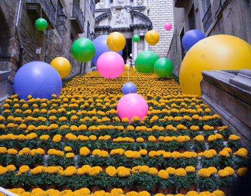 Girona 2023 Community bezocht de streek rond Girona en het bloemenfestival Temps de Flors