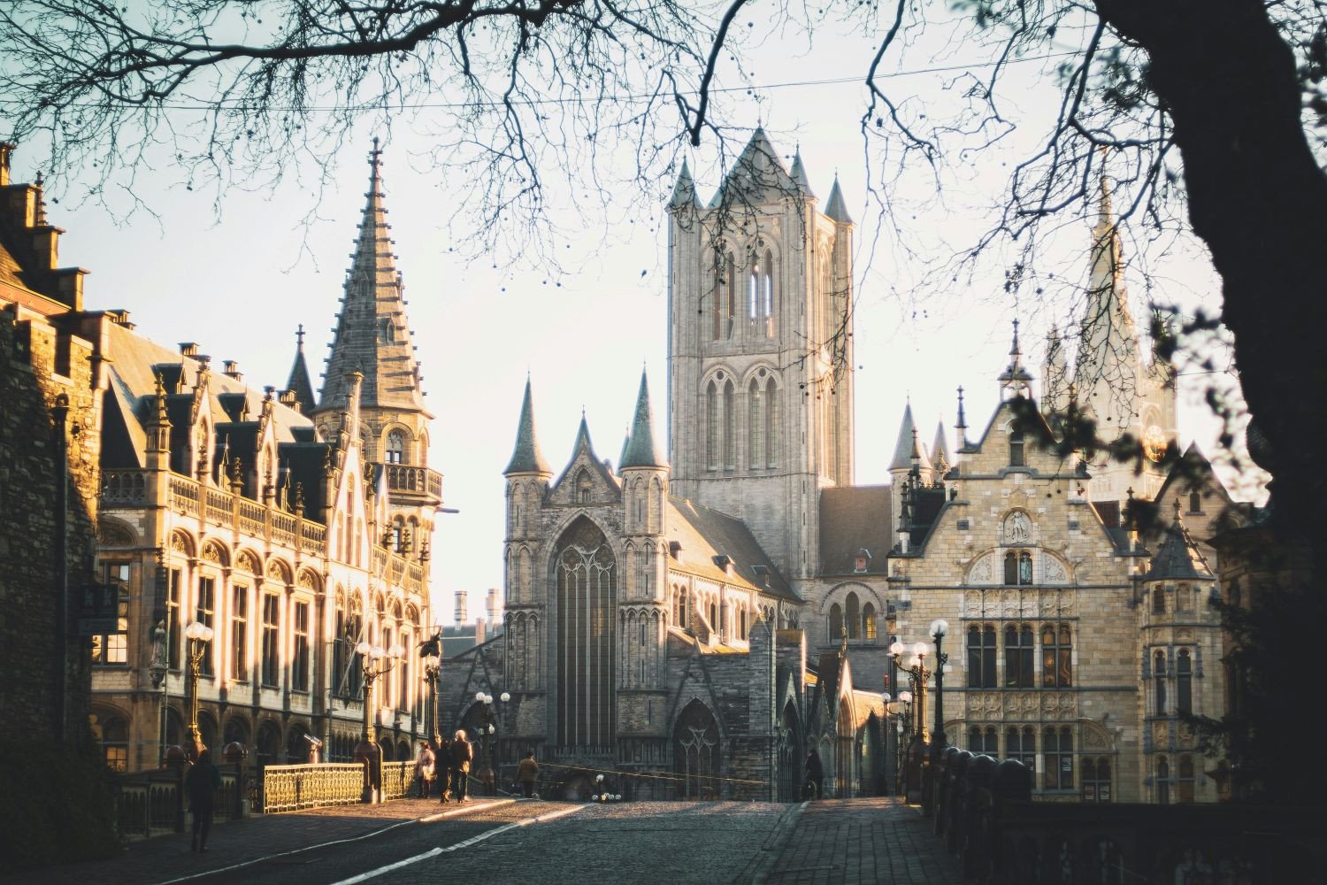 Stadbeeld van stad gent